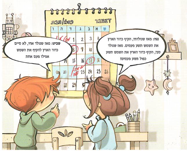 (בספר איור של נוגה ושביט משוחחים)